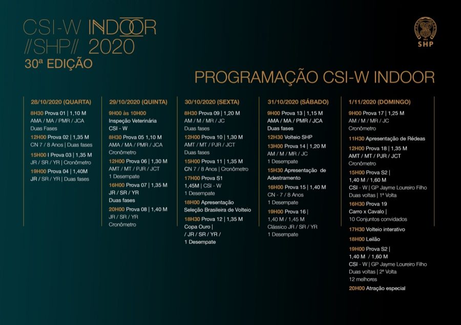 Exposição Jayme Loureiro Filho, ex-presidente da Hípica Paulista, é destaque no CSI-W e CSN Indoor