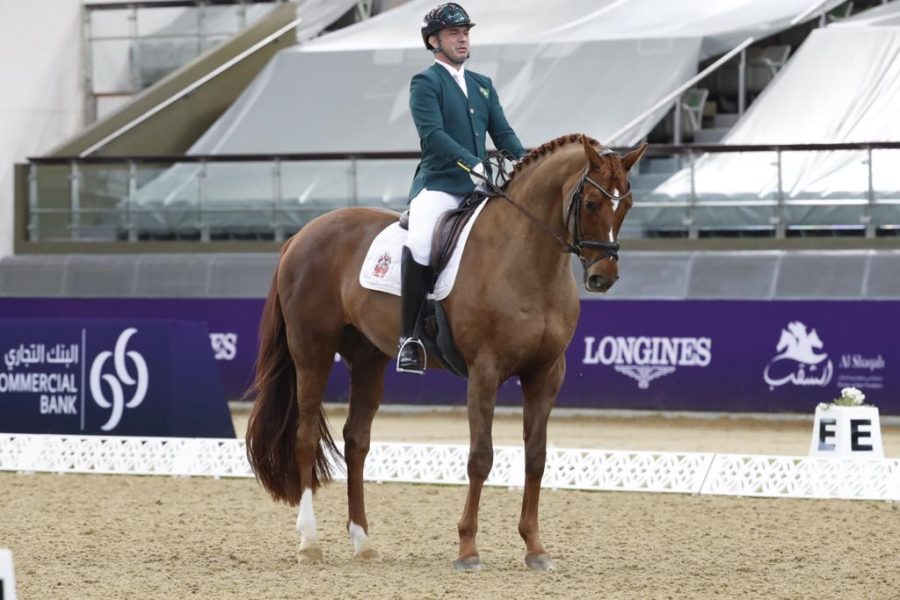 Rodolpho Riskalla larga com vitória e busca 100% de aproveitamento pelo 4º ano consecutivo no Adestramento Paraequestre em Doha