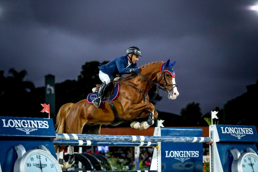 Leandro Moschini com Abril Iconthon campeão do GP CSI-W de Curitiba (Luis Ruas)