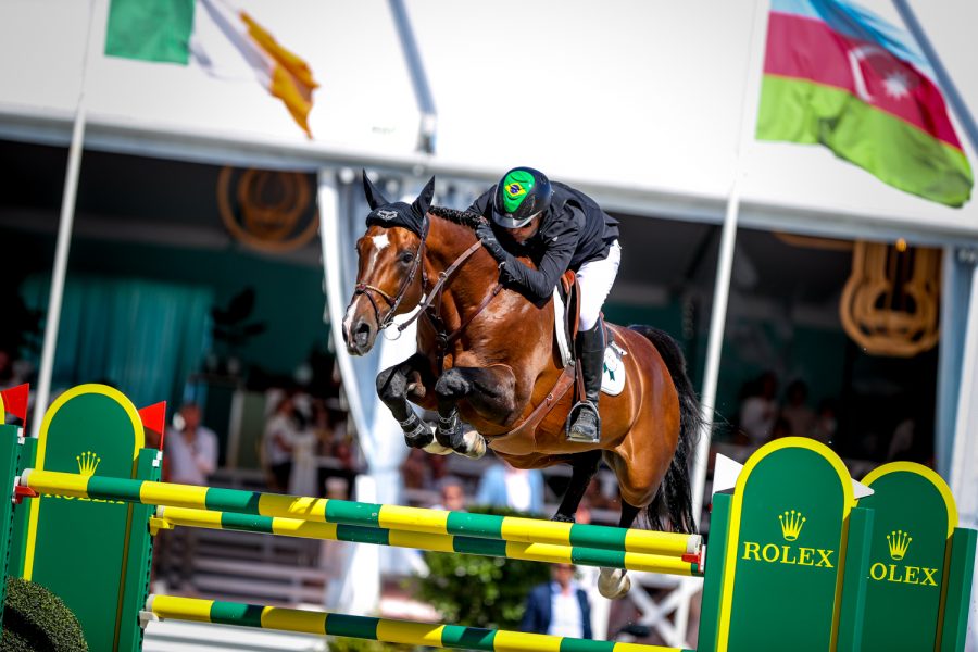 Brasileiro Bernardo Alves com Mosito, é vice, no GP5* Rolex na Bélgica