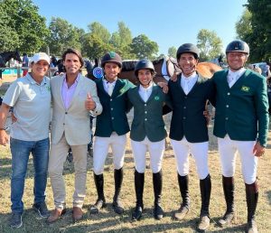 O time Brasil reunido no CSIO5* de Hickstead, na Inglaterra