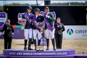 Sanne Voets, ouro, Kate Shoemaker, prata e Rodolpho Riskalla, bronze (Luis Ruas)
