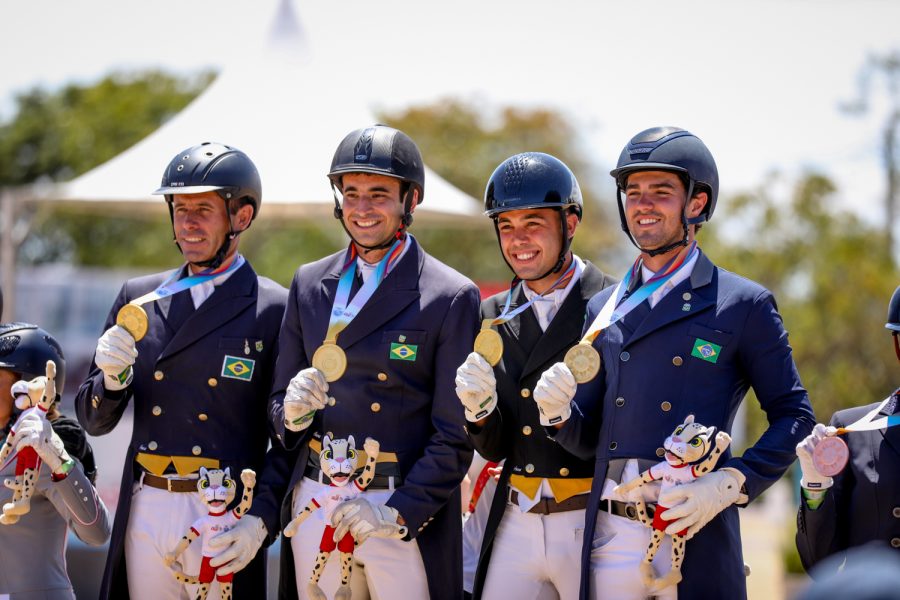 Time Brasil de Adestramento garante ouro nos Jogos Sul-americanos